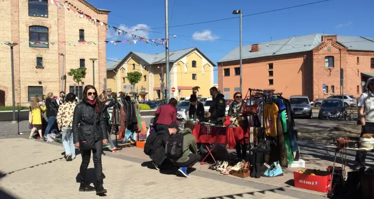 Flea market in the Creative Quarter