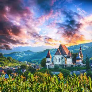 Biertan Fortified Church on an especially ethereal day