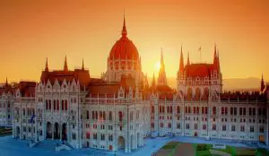 House of Parliament at dusk
