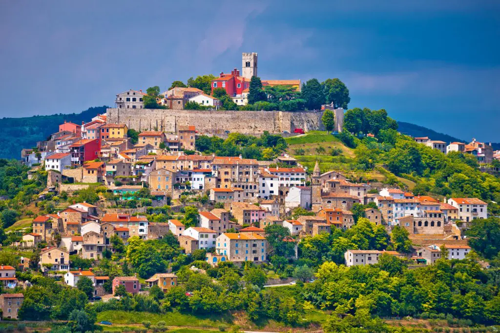 Town of Motovun on picturesque hill, Istria, Croatia
