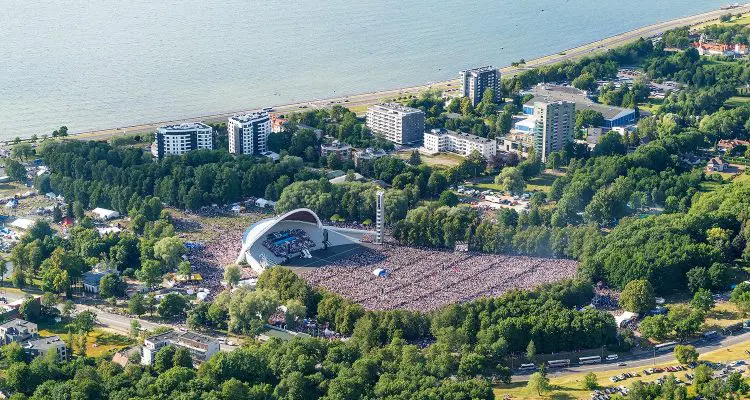 Dance Festival Aerial View