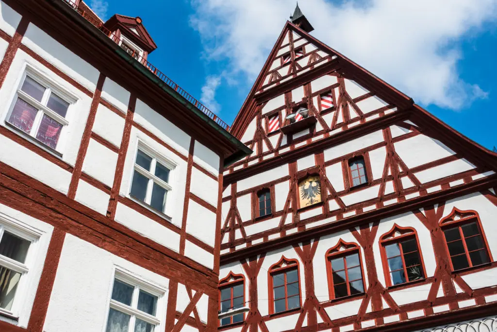 Half-timbered homes in Dinkelsbühl