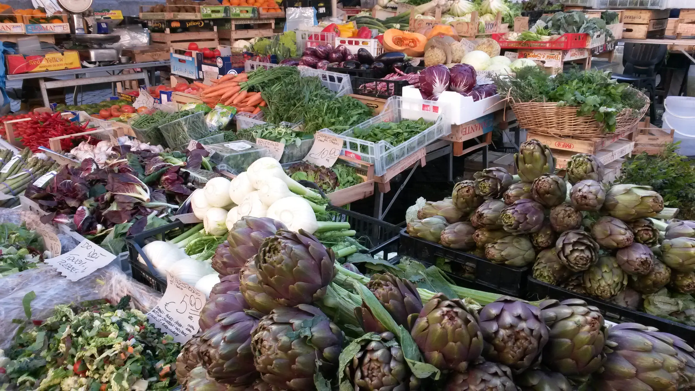 photo of vegetables at a market