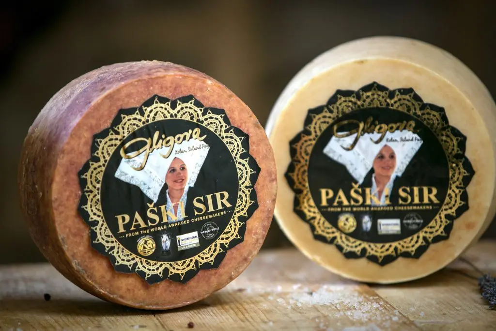 Two truckles of Pag cheese