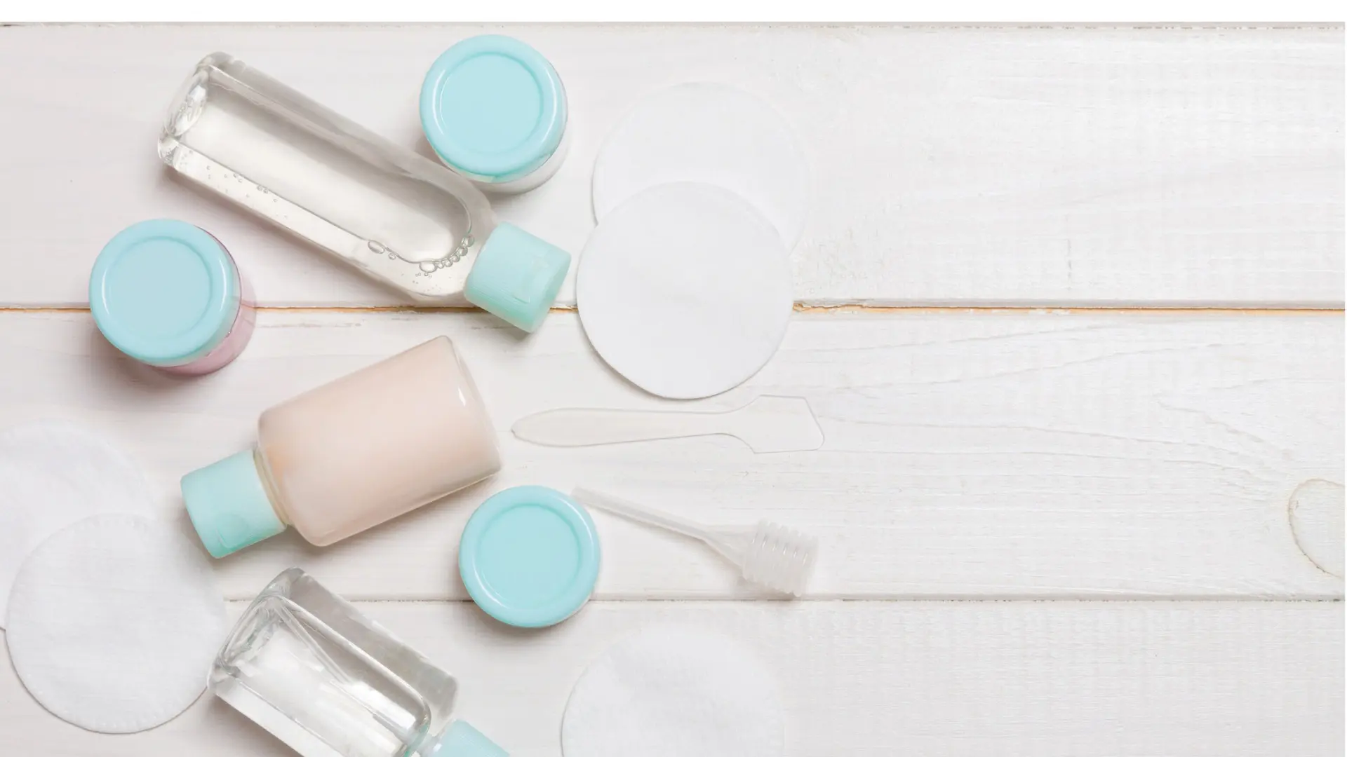 This image shows a set of travel-sized toiletries. Carrying those is one of the best tips on how to pack for a trip to Europe.