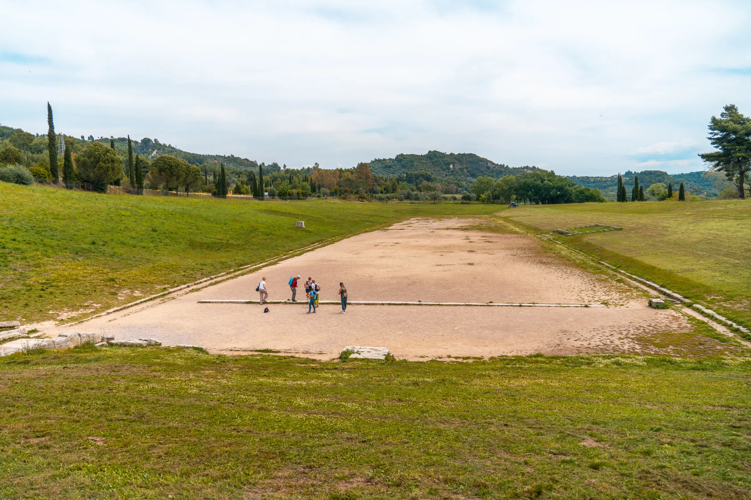 This image shows the Stadium in Ancient Olympia, one of the top places to visit in mainland Greece.