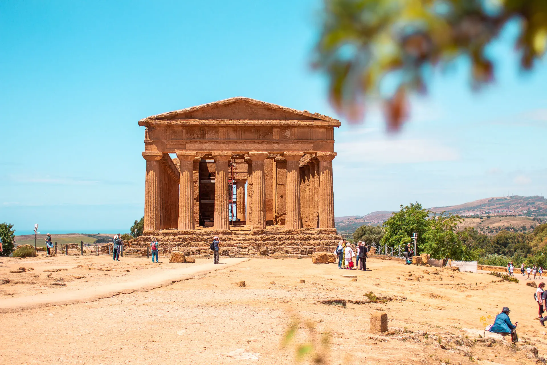 This image shows an ancient temple under the sunshine.
