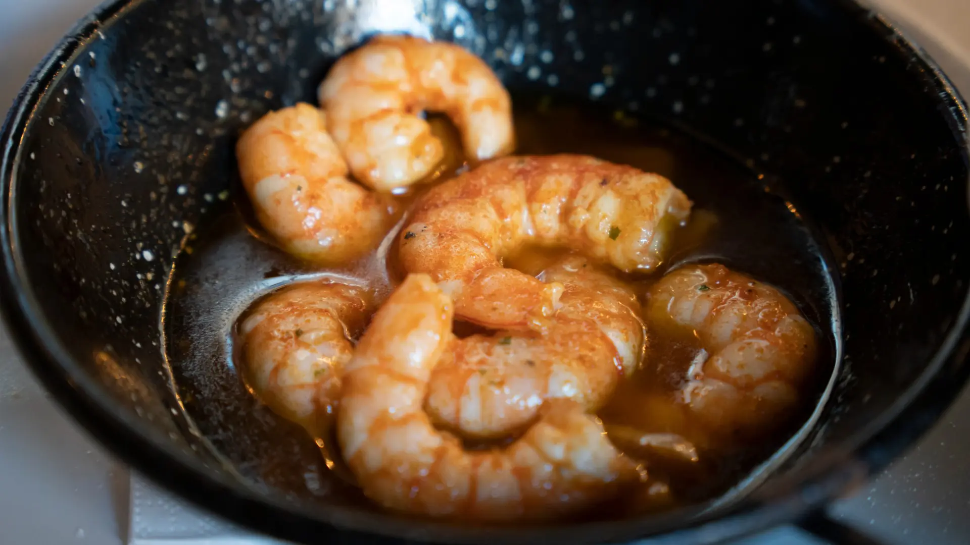 This is a close-up of fried shrimp.