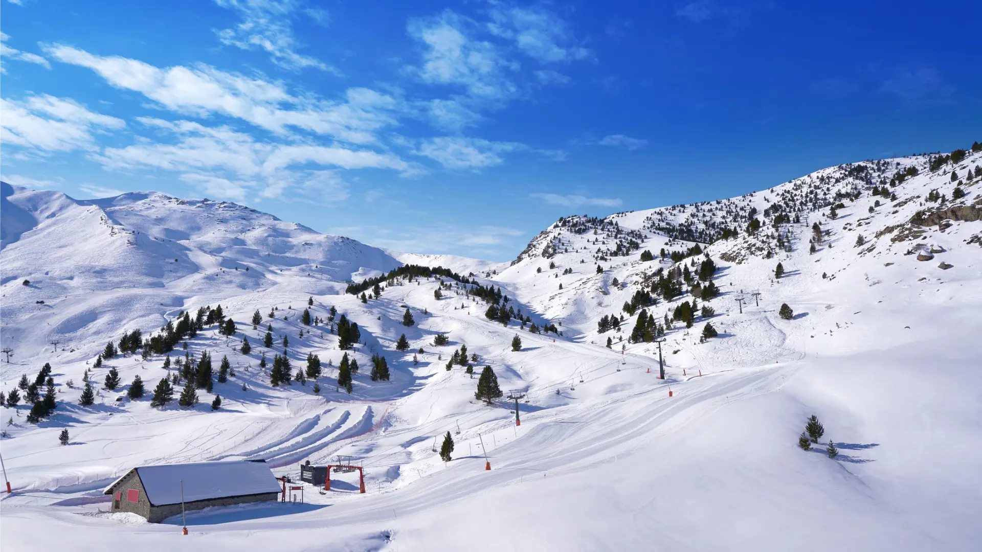 A mountain covered in snow.