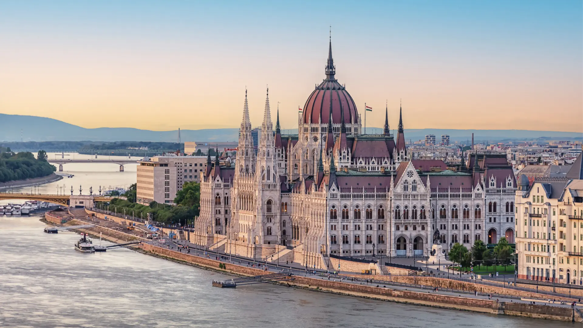 The Parliament Building of Budapest in all its glory.