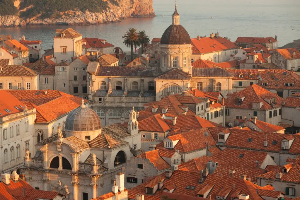 photo of Dubrovnik's beautiful Old Town at sunset