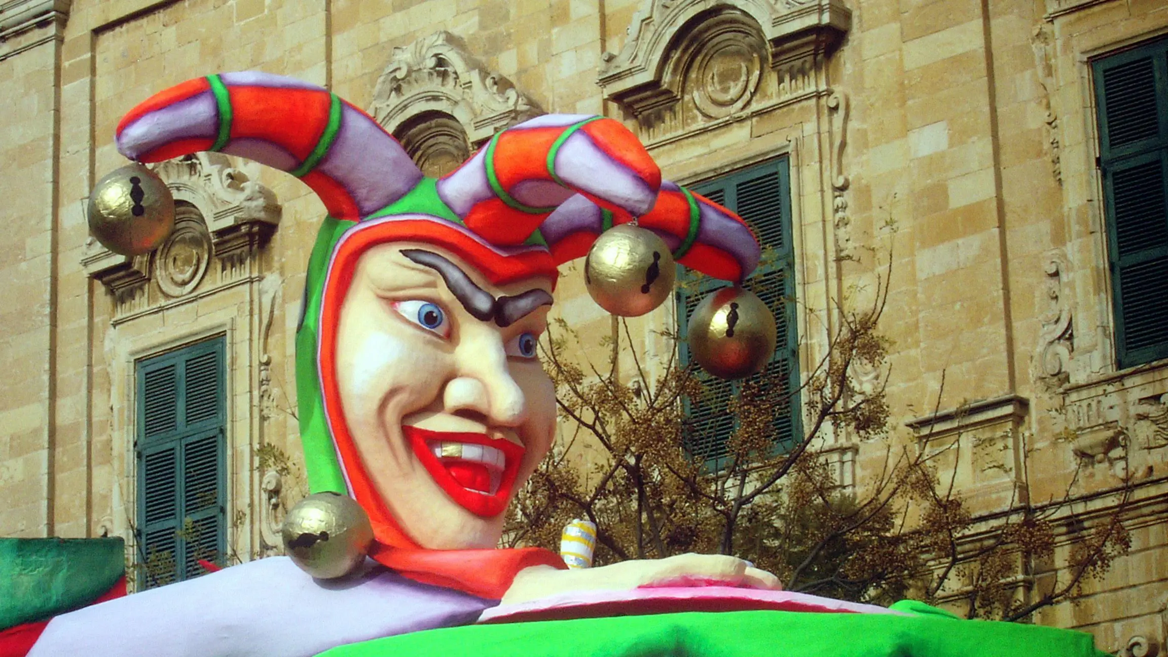 A colorful float on the streets of Valletta, one of the best places to visit if you're wondering where to travel in Europe in 2026. 
