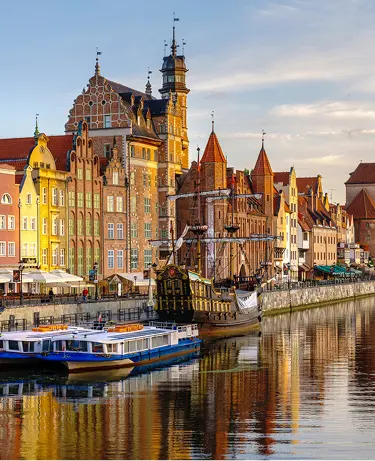 Cityscape of Gdansk in Poland