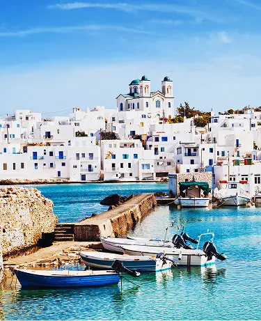 Picturesque Naousa village, Paros island, Greece