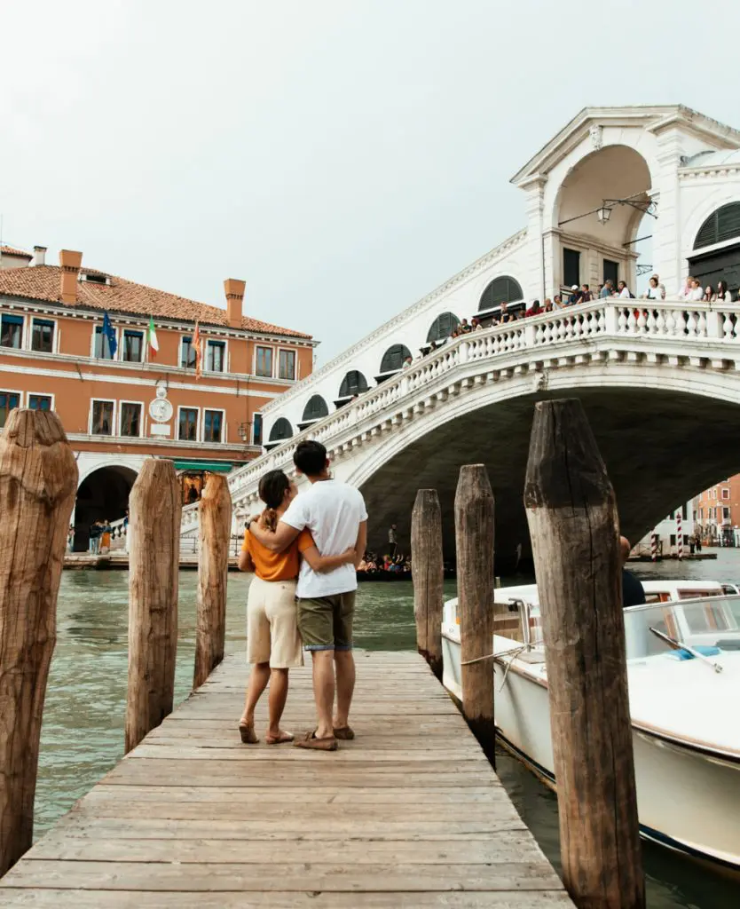 Couple in Venice Italy