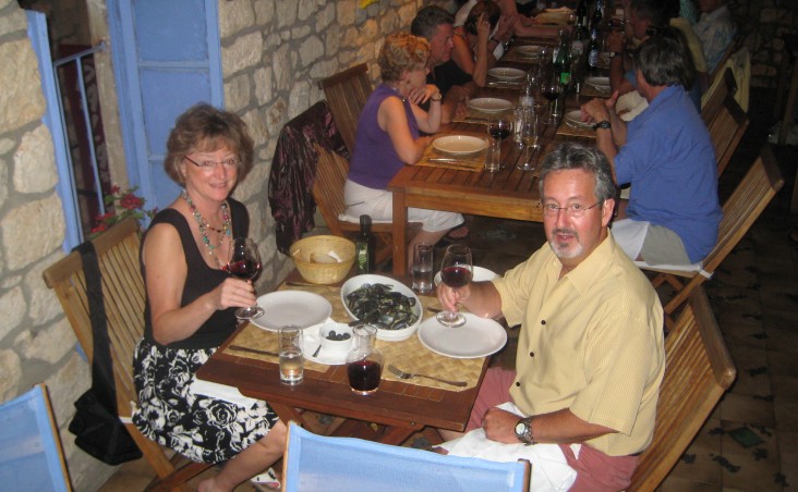 Dinner at Luna, Hvar