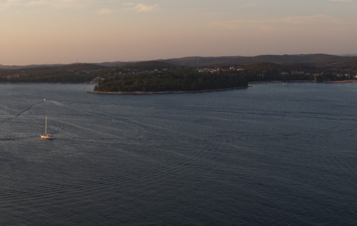 Looking North and back to the mainland