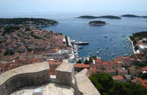 Hvar town from the fortress