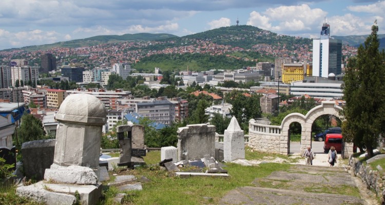 Sarajevo from the Jewish Cemetery