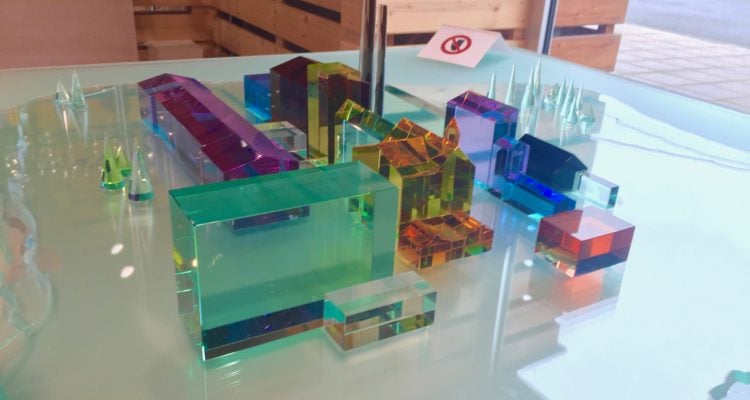 Cyrstal model of the Moser glassworks