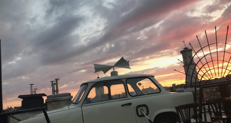 Lviv Trabant on Roof