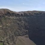 Inside the crater of Vesuvius