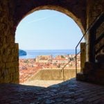 Dubrovnik views Minceta tower framed