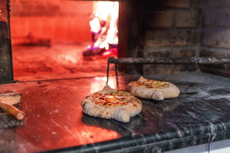 Adjaran Khachapuri by the oven.