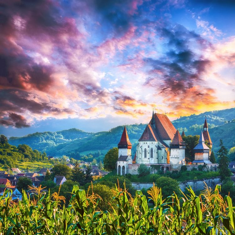 Biertan Fortified Church on an especially ethereal day