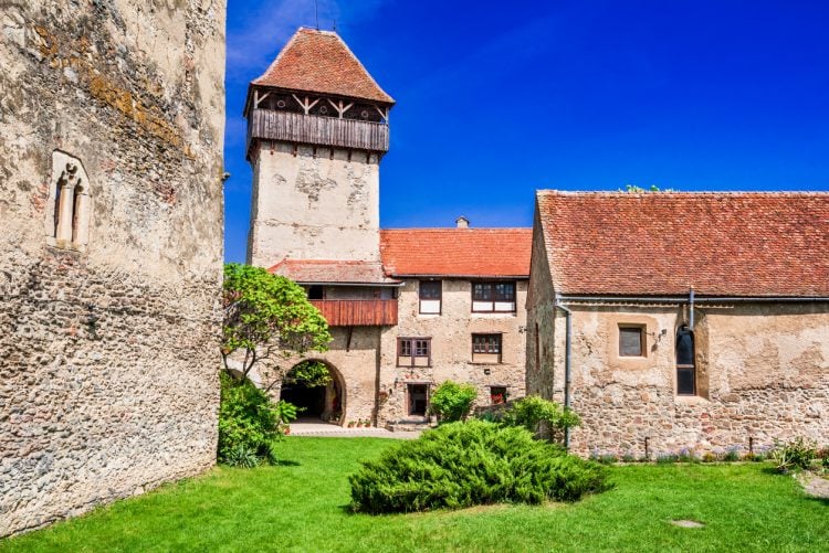 Church of Calnic, Alba is one of the most imposing defensive structures in Transylvania, Romania.