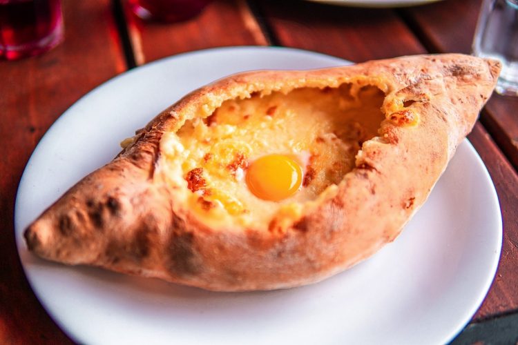 Classic Adjaran Khachapuri.