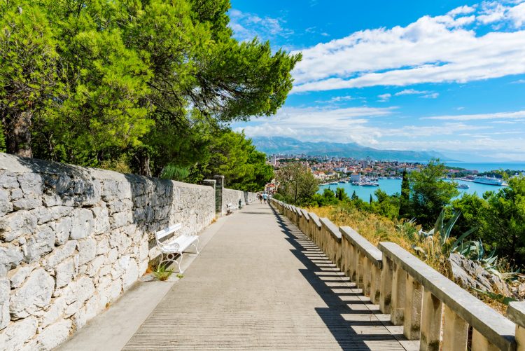 View from Marjan Hill on a sunny day