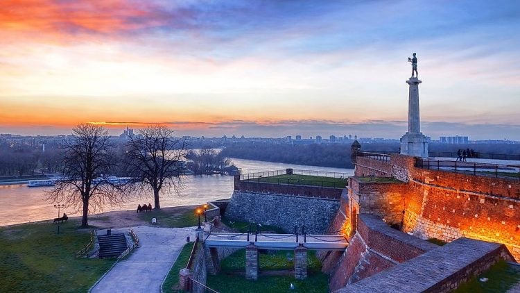 Belgrade Fortres Sunset