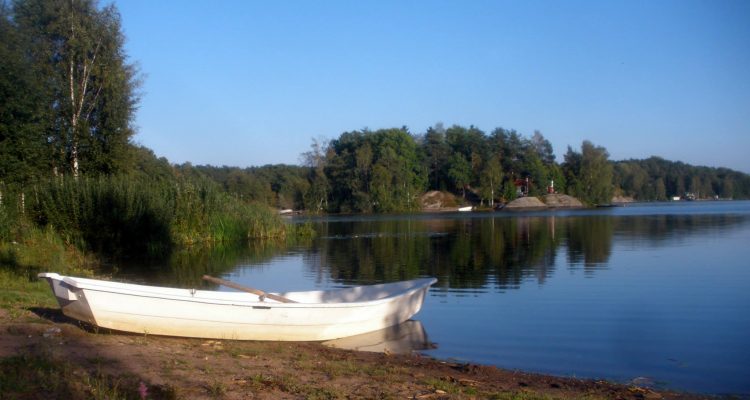 An island on a lake on an island in Finland's Archipelago Sea, near the presidential palace.