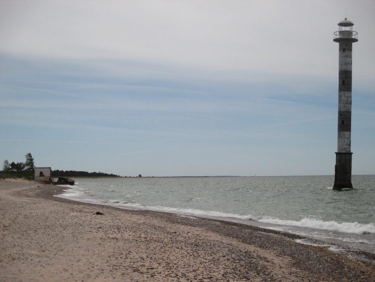 The leaning lighthouse near Saaremaa's Vilsandi National Park