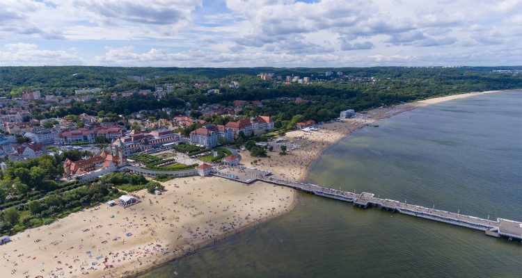 Baltic Coast at Sopot Poland