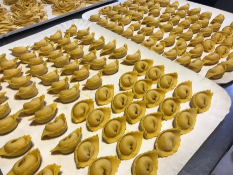 Handmade fresh pasta