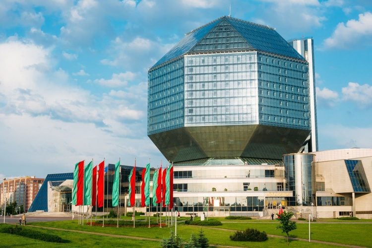 The National Library of Belarus in Minsk