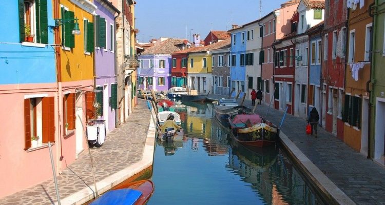 A canal on Murano