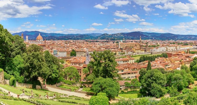 Seen from the "Bardini Gardens", Tuscany, Italy