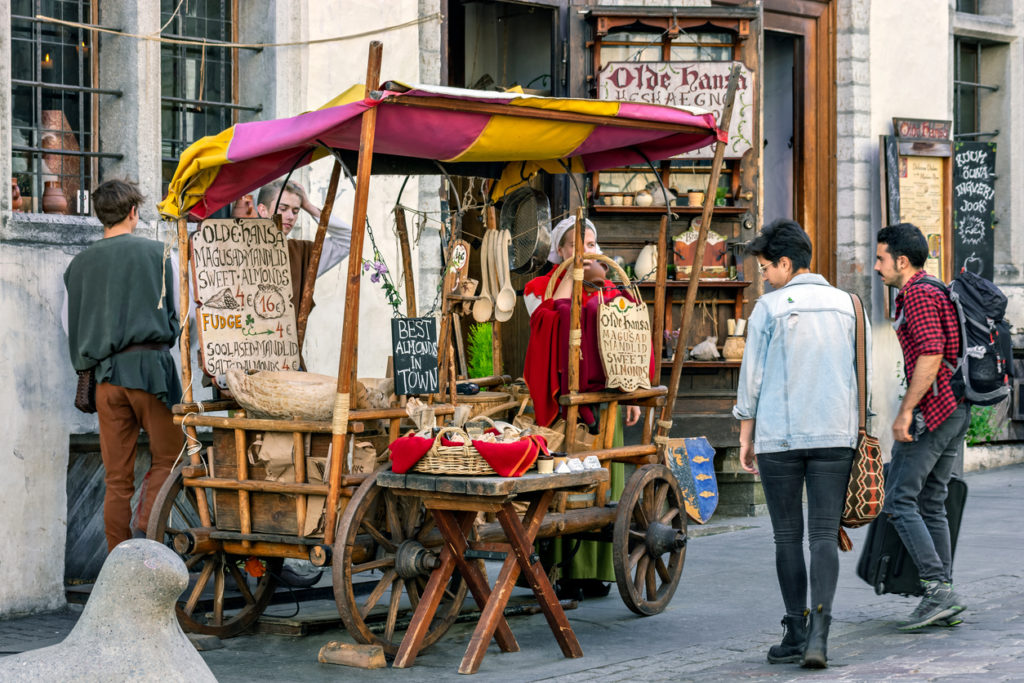 Market stall at Tallinn Old Town Days