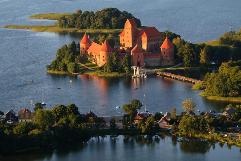 Trakai village and castle