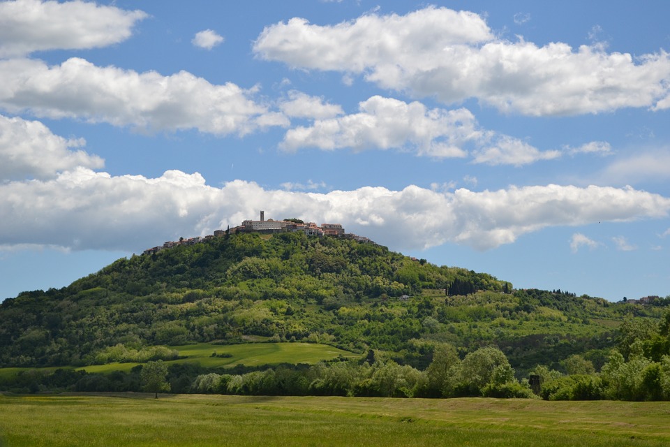 Motovun, the quintessential hilltop town.