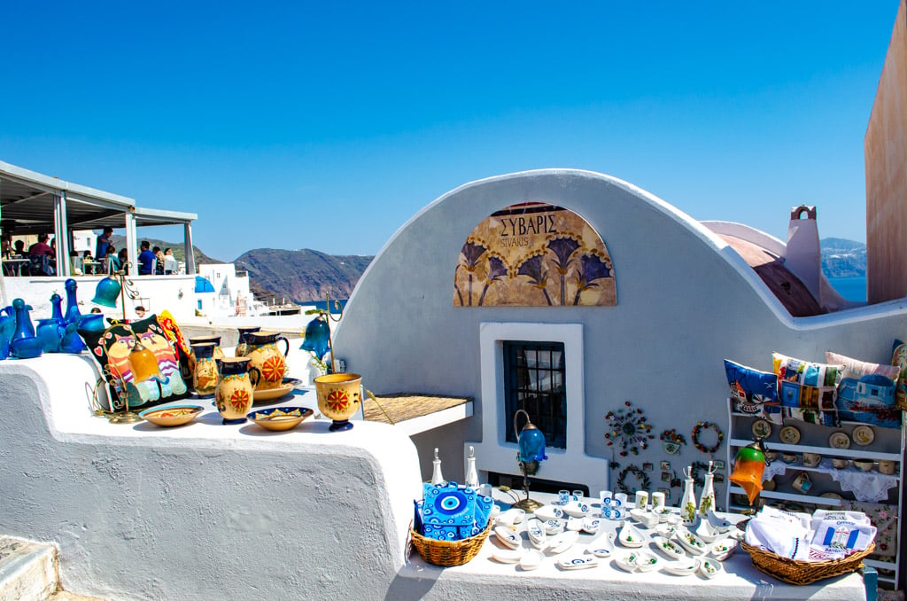 Souvenirs for sale in Greece