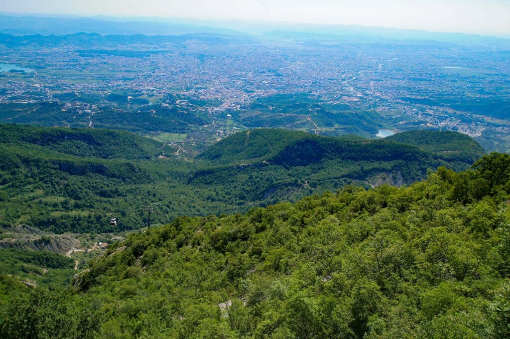 View from Mount Dajti