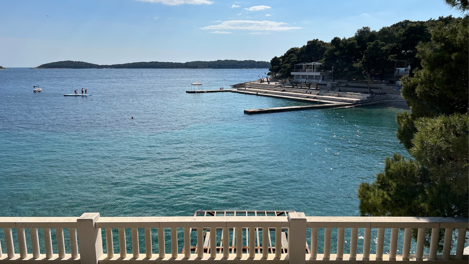 This image shows Bonj Beach in Hvar, Croatia.