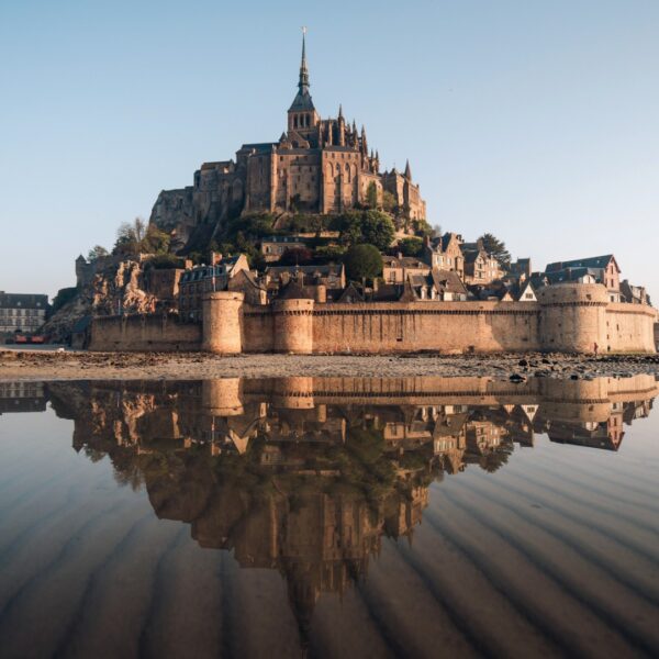 A panoramic view of Mont-Saint-Michel.