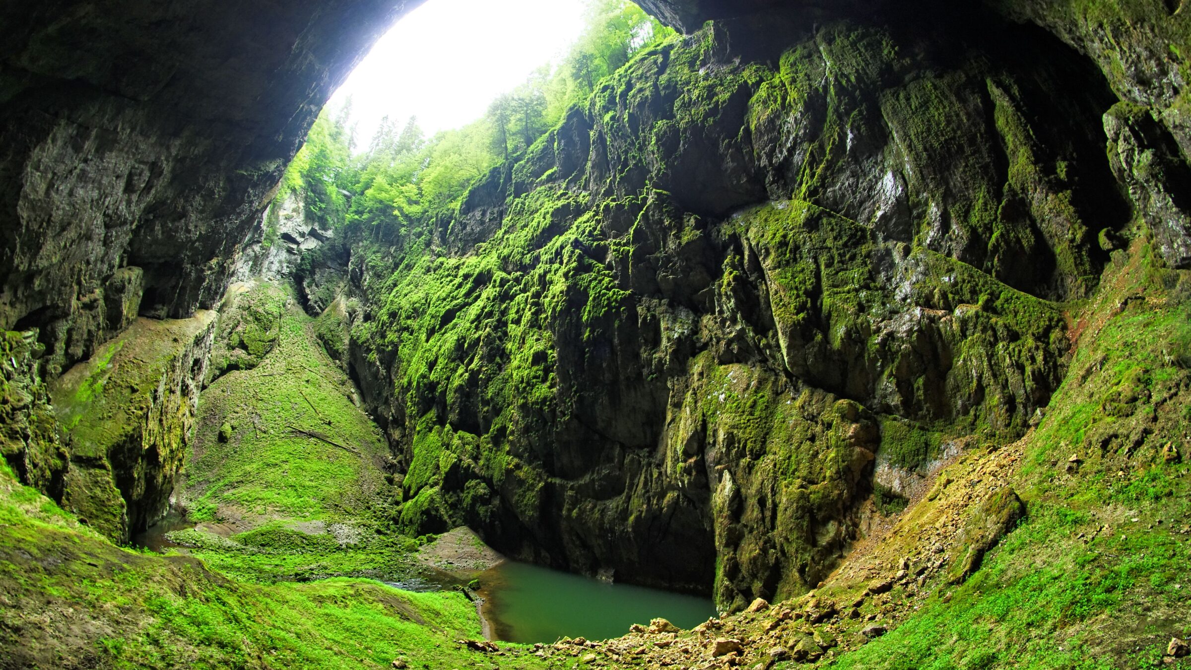 Punkevni Cave at the Moravian Karst.