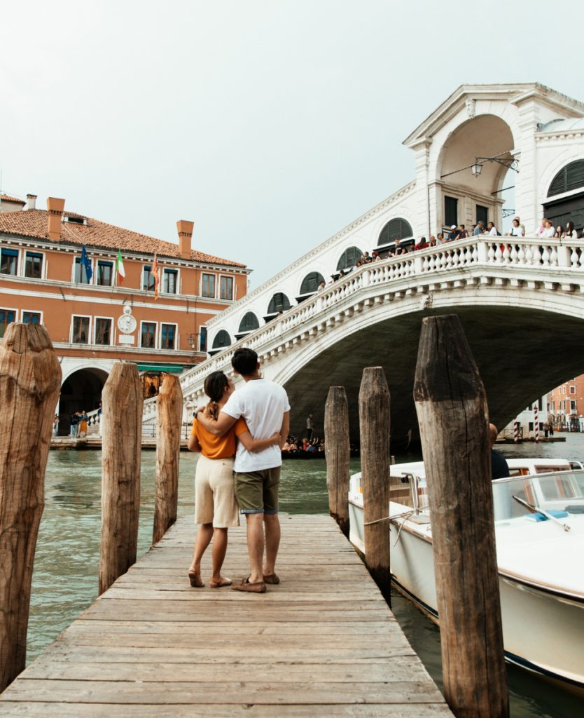 Couple in Venice Italy